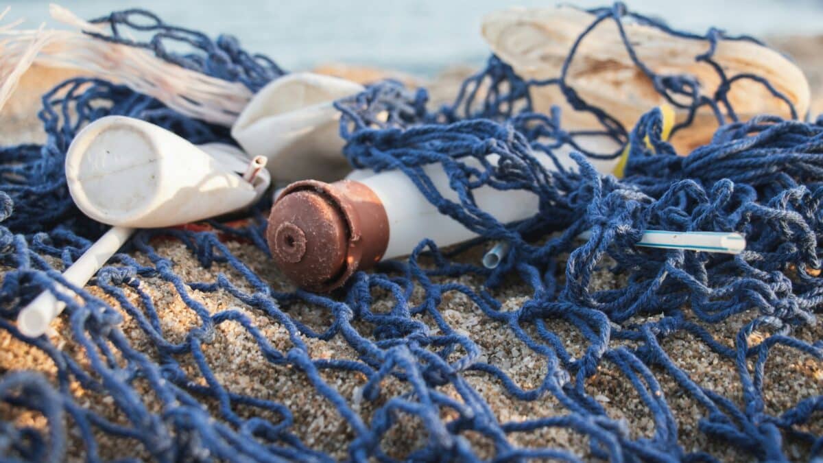 pollution plastique laissée dans la nature