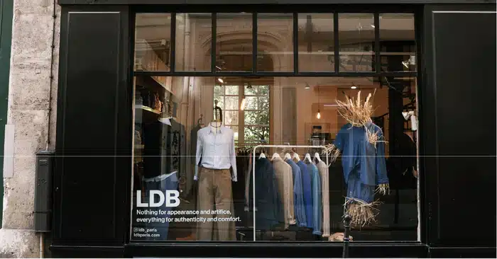 personnalisation d'une façade d'une boutique LDB Paris